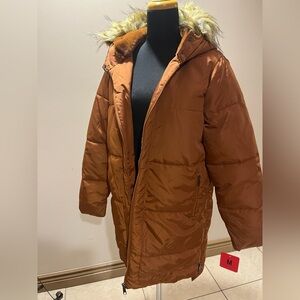 Women's Brown Puffer Jacket